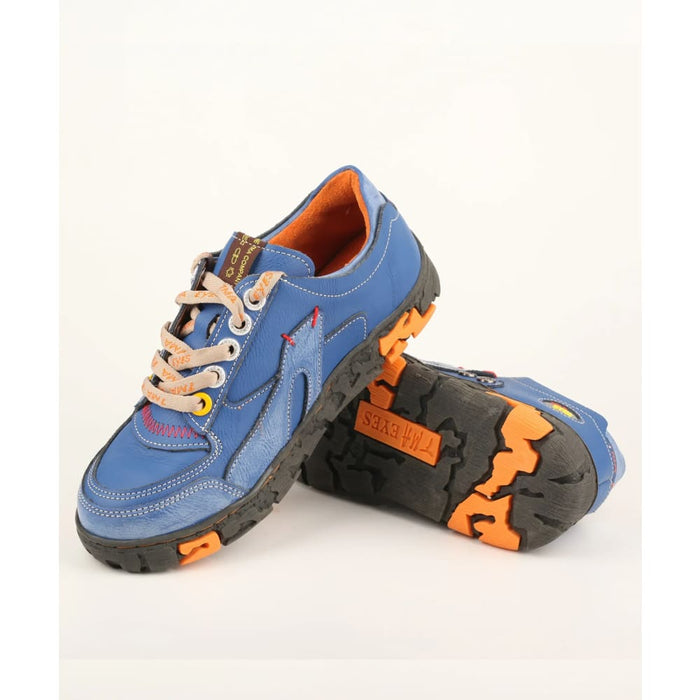 Genuine Leather Womens Flat Sneaker For Outdoor