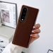 Genuine Leather Xiaoya Series Nano Plating Phone Case