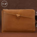 Genuine Leather Zipper Laptop Tablet Bag For Macbook