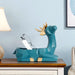 Geometric Deer Storage Box Statues for Home Office