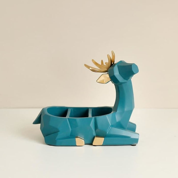 Geometric Deer Storage Box Statues for Home Office
