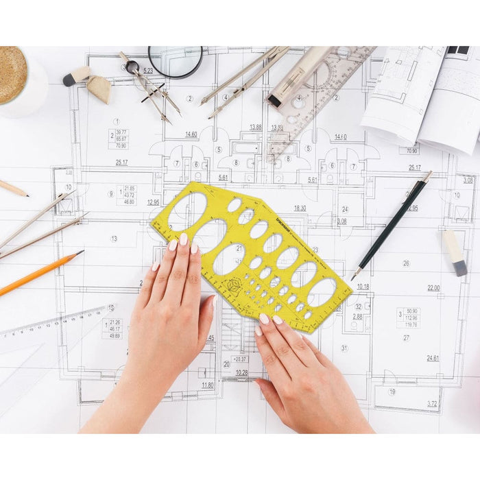 Geometric Drafting 35 Isometric Ellipse Template Drawing