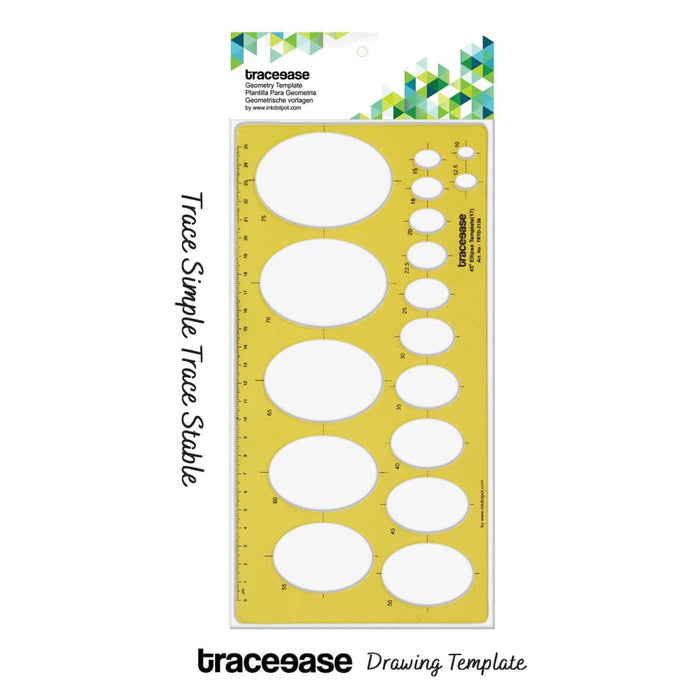 Geometric Drafting 45ellipse Template Drawing Stencil