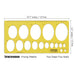 Geometric Drafting 45ellipse Template Drawing Stencil