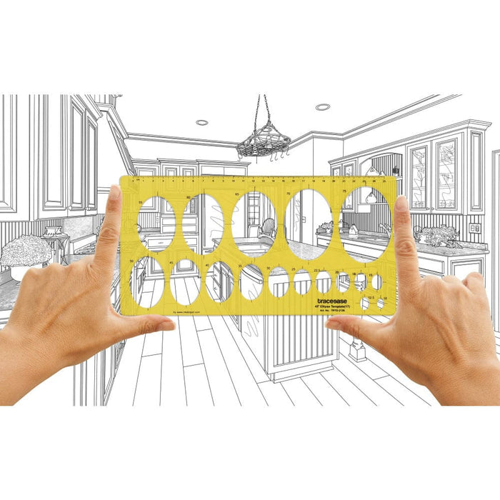 Geometric Drafting 45ellipse Template Drawing Stencil