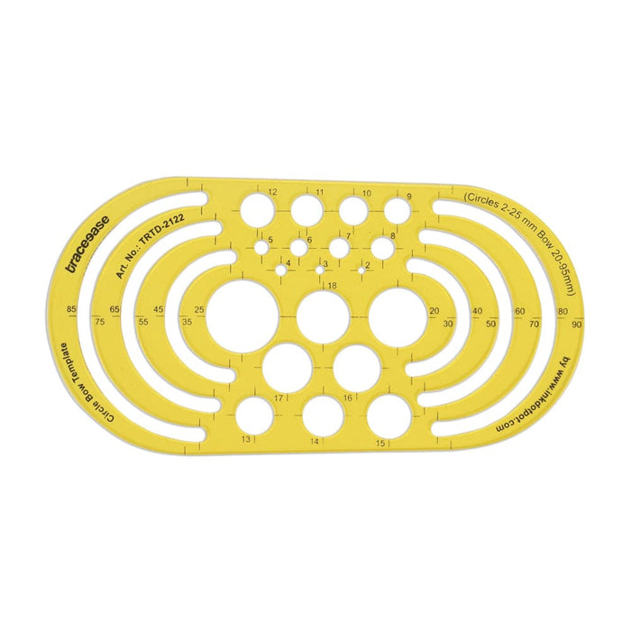 Geometric Drafting Circle Bow Template Drawing Stencil