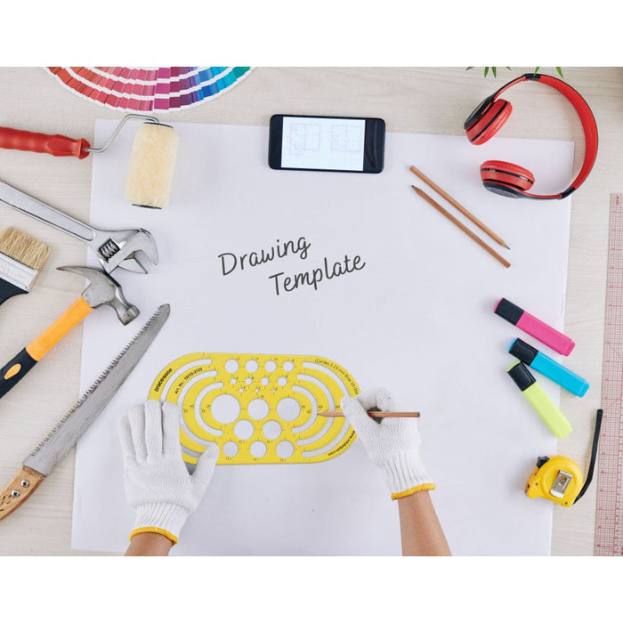 Geometric Drafting Circle Bow Template Drawing Stencil