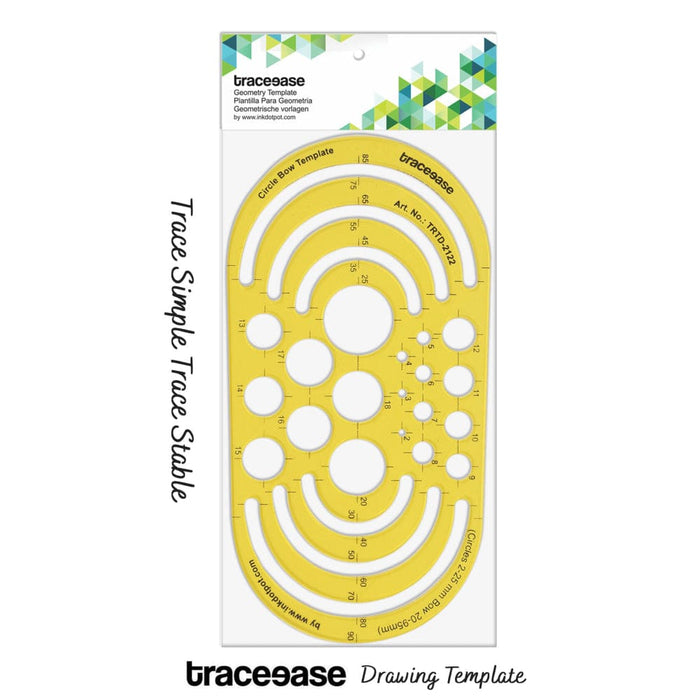 Geometric Drafting Circle Bow Template Drawing Stencil