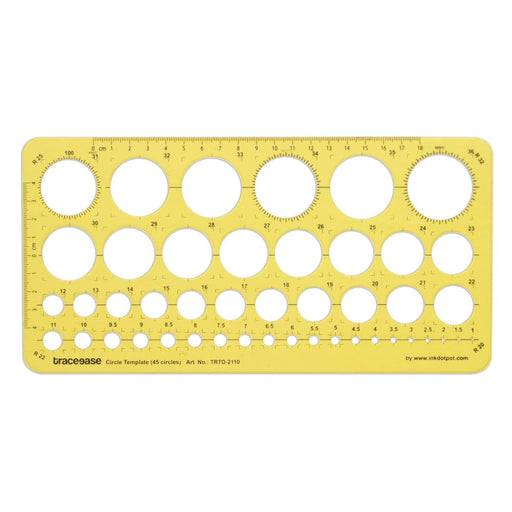 Geometric Drafting Circle Template Drawing Stencil