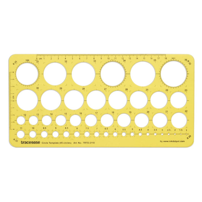 Geometric Drafting Circle Template Drawing Stencil