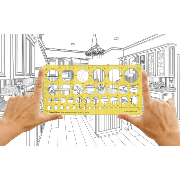 Geometric Drafting Circle Template Drawing Stencil
