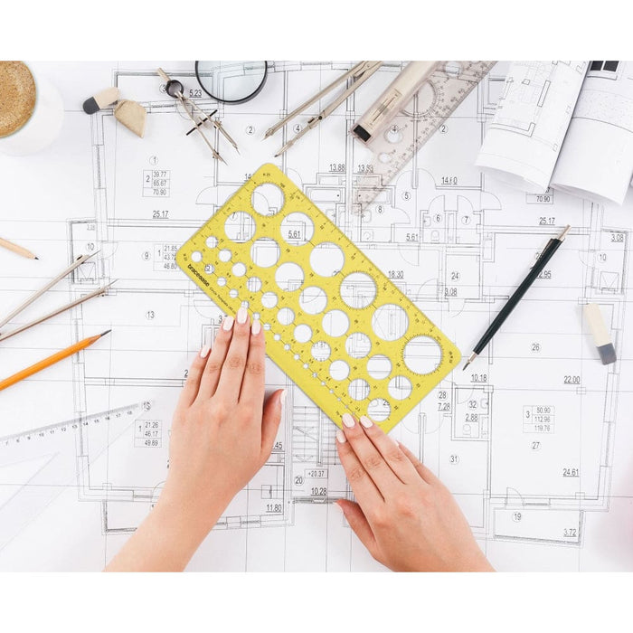 Geometric Drafting Circle Template Drawing Stencil