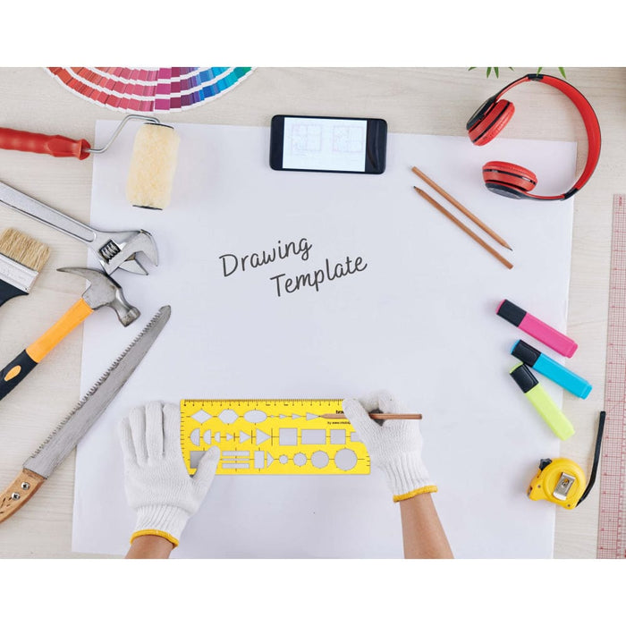 Geometric Drafting Combination Geometry Drawing Stencil