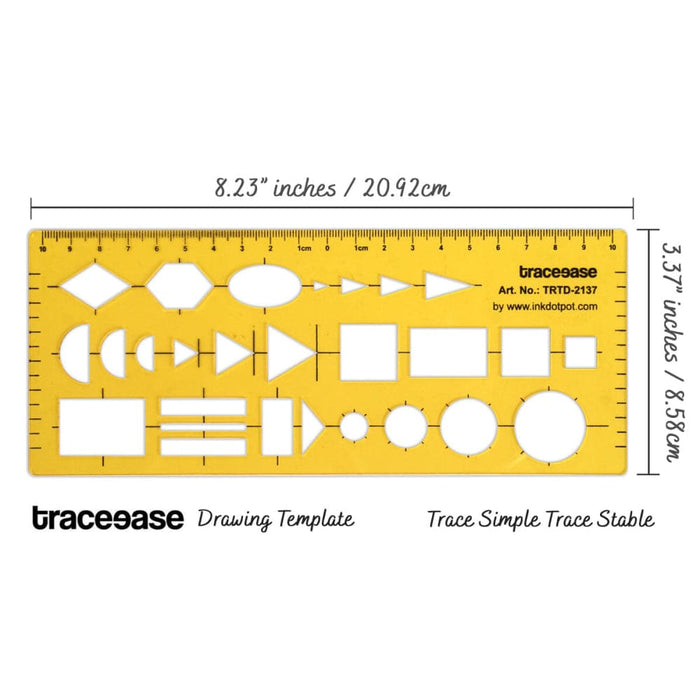 Geometric Drafting Combination Geometry Drawing Stencil