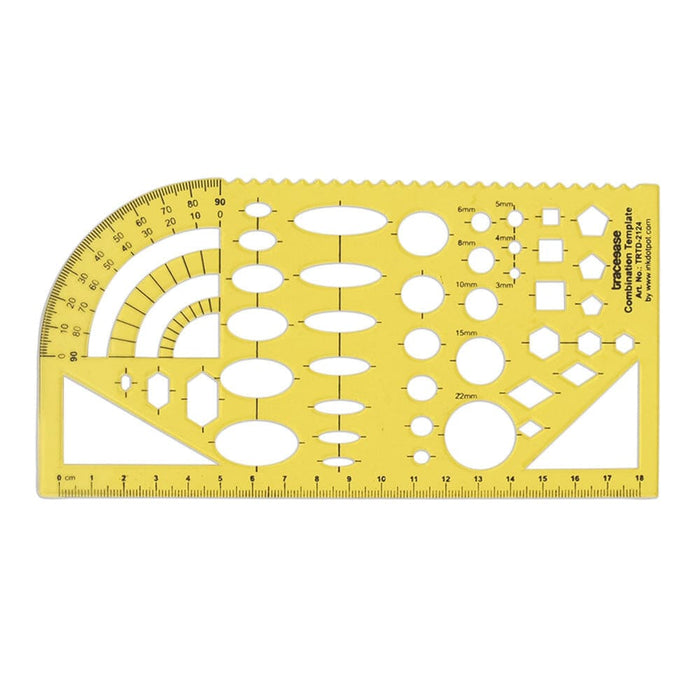 Geometric Drafting Combination Template Drawing Stencil