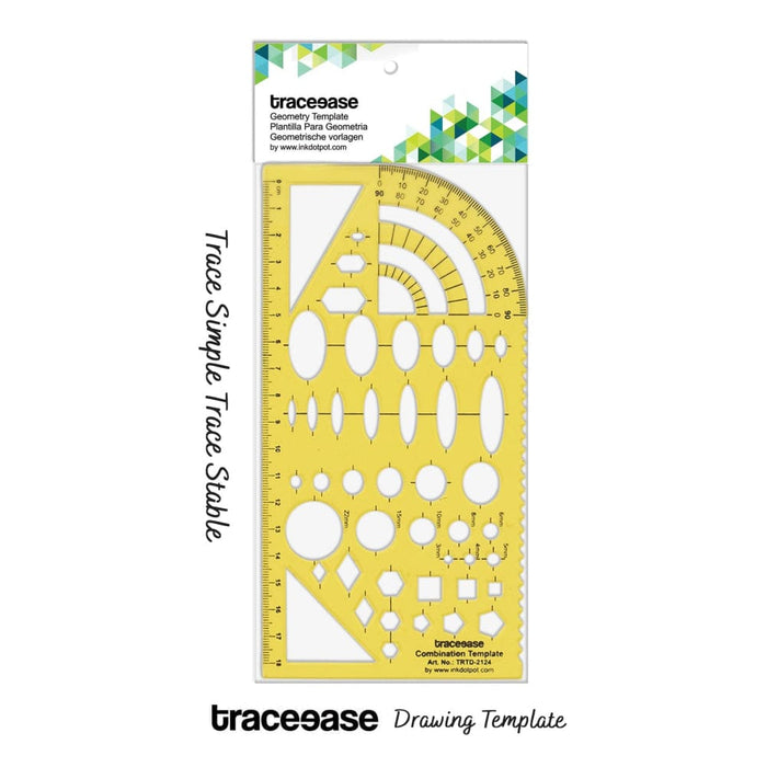Geometric Drafting Combination Template Drawing Stencil