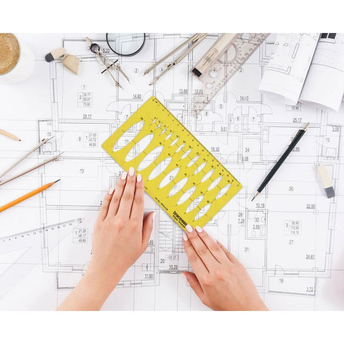 Geometric Drafting Ellipse Template Drawing Stencil