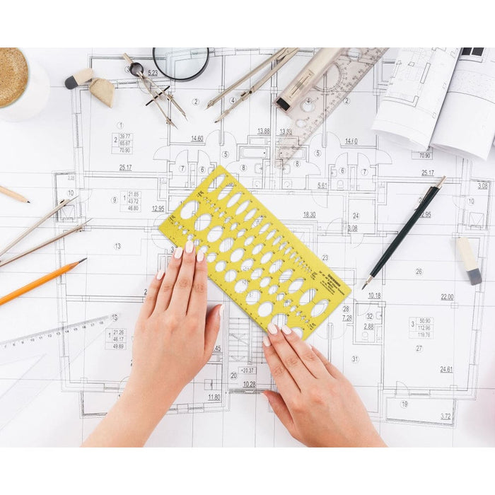 Geometric Drafting Ellipse Template Drawing Stencil