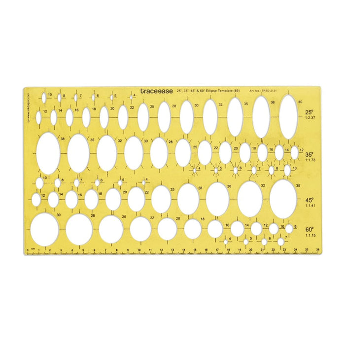 Geometric Drafting Ellipse Template Drawing Stencil