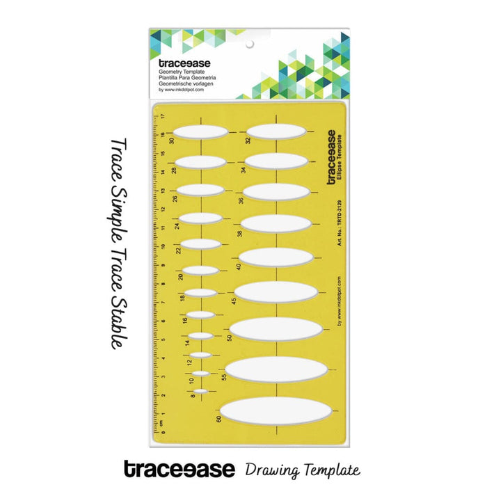 Geometric Drafting Ellipse Template Drawing Stencil
