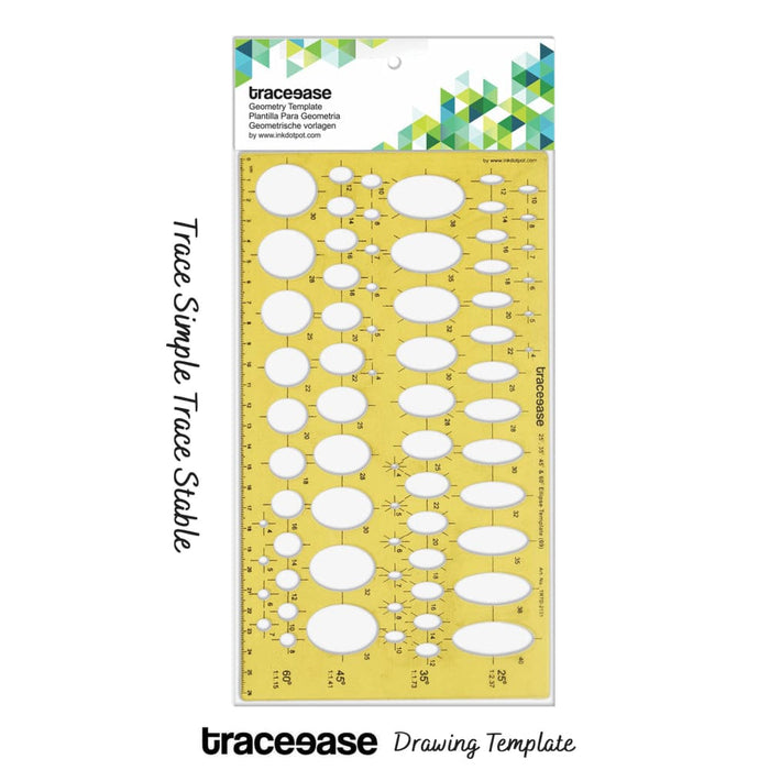 Geometric Drafting Ellipse Template Drawing Stencil