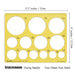 Geometric Drafting Jumbo Circle Template Drawing Stencil