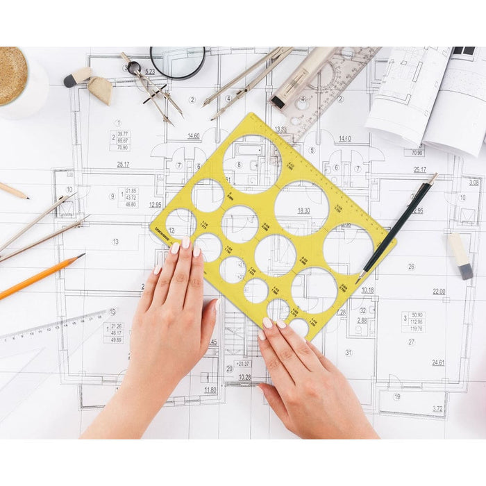 Geometric Drafting Jumbo Circle Template Drawing Stencil