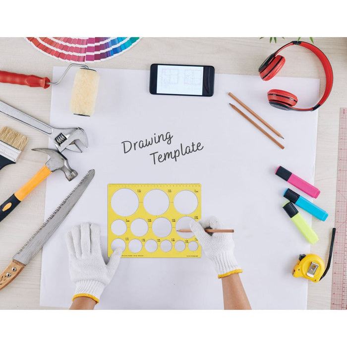 Geometric Drafting Jumbo Circle Template Drawing Stencil