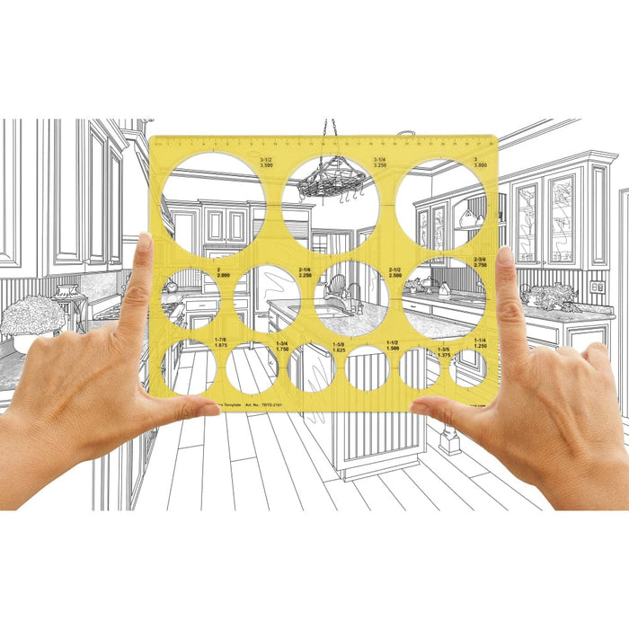 Geometric Drafting Jumbo Circle Template Drawing Stencil