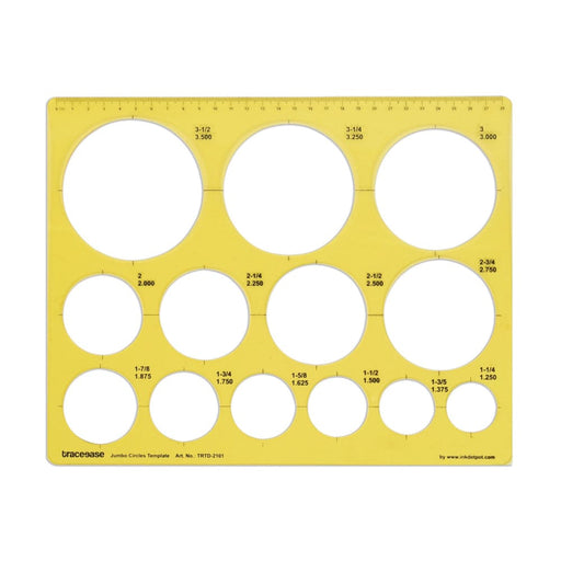 Geometric Drafting Jumbo Circle Template Drawing Stencil