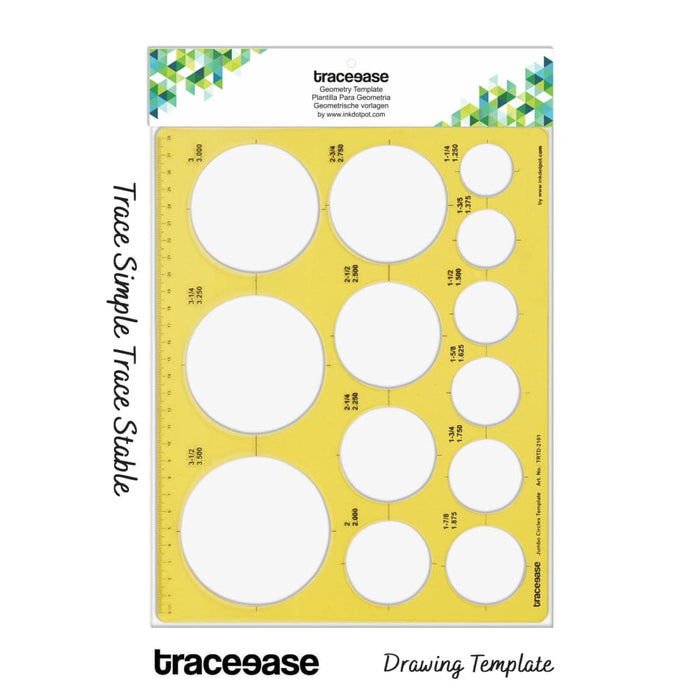 Geometric Drafting Jumbo Circle Template Drawing Stencil