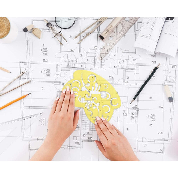 Geometric Drafting Multi Curve Template Drawing Stencil
