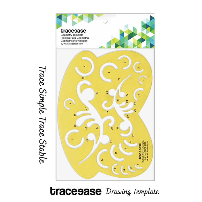 Geometric Drafting Multi Curve Template Drawing Stencil