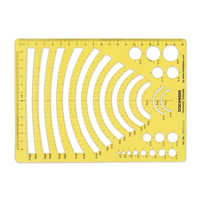 Geometric Drafting Orthodrome Template Drawing Stencil