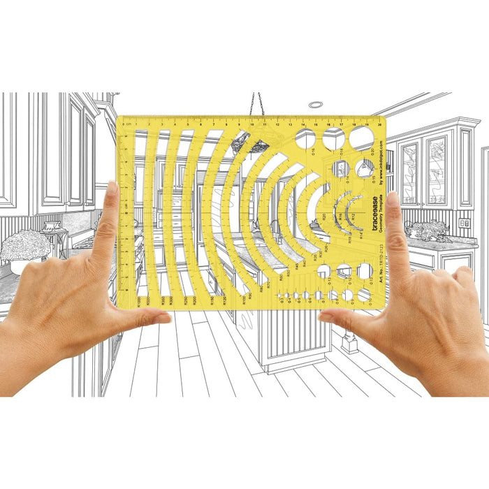 Geometric Drafting Orthodrome Template Drawing Stencil