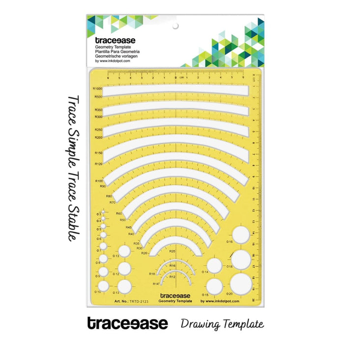 Geometric Drafting Orthodrome Template Drawing Stencil