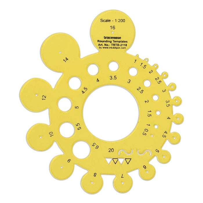 Geometric Drafting Re Rounding Template Drawing Stencil