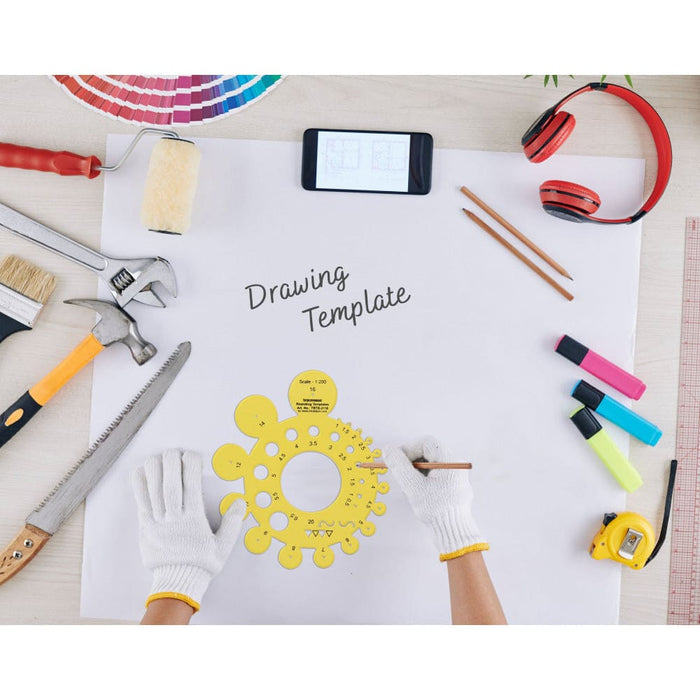 Geometric Drafting Re Rounding Template Drawing Stencil