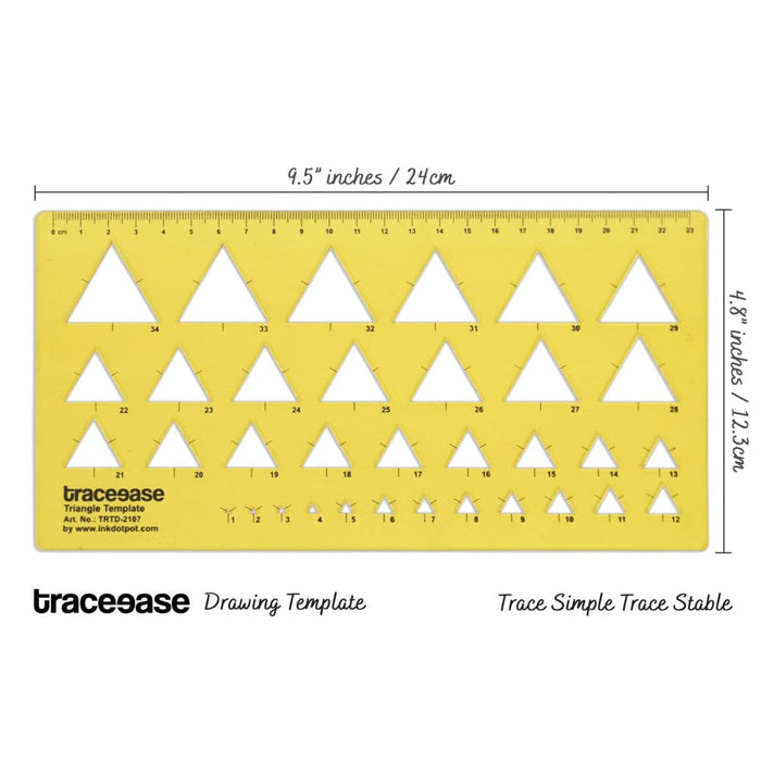 Geometric Drafting Triangle Drawing Stencil