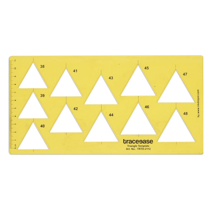 Geometric Drafting Triangle Template Drawing Stencil