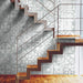 Geometric Pattern Staircase Wall Tile Sticker Kitchen Stove
