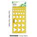 Geometric Triangle Template Drawing Stencil