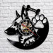German Shepherd Dog Led Vinyl Record Wall Clock Home Decor