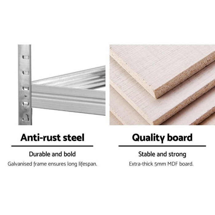 Giants 2x1.8m Warehouse Shelving Rack Racking Garage Metal