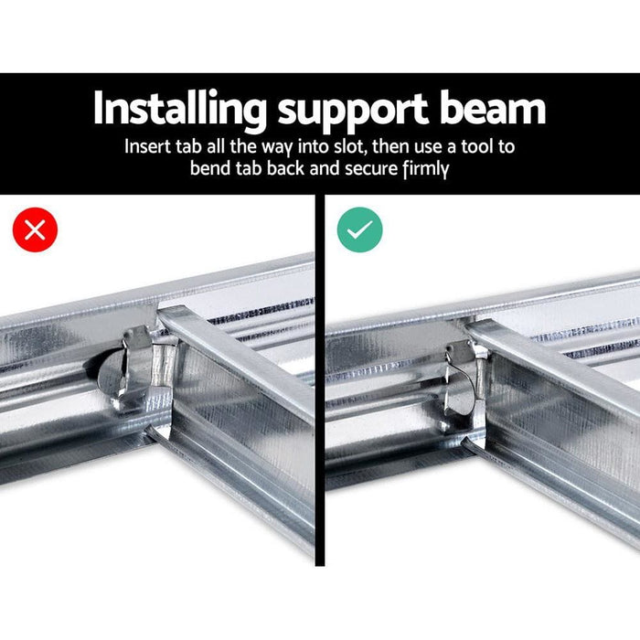 Giants 2x1.8m Warehouse Shelving Rack Racking Garage Metal