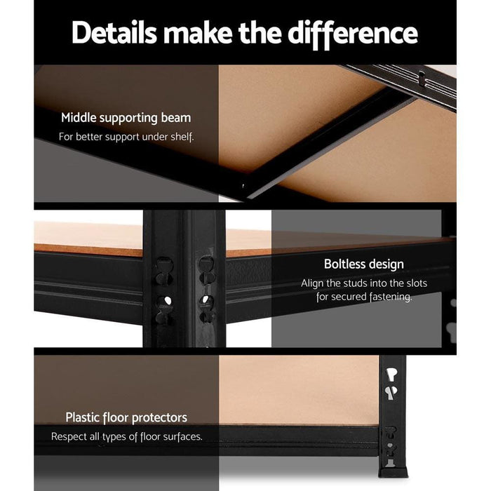 Giantz 1.8m Warehouse Racking Shelving Storage Shelf Garage