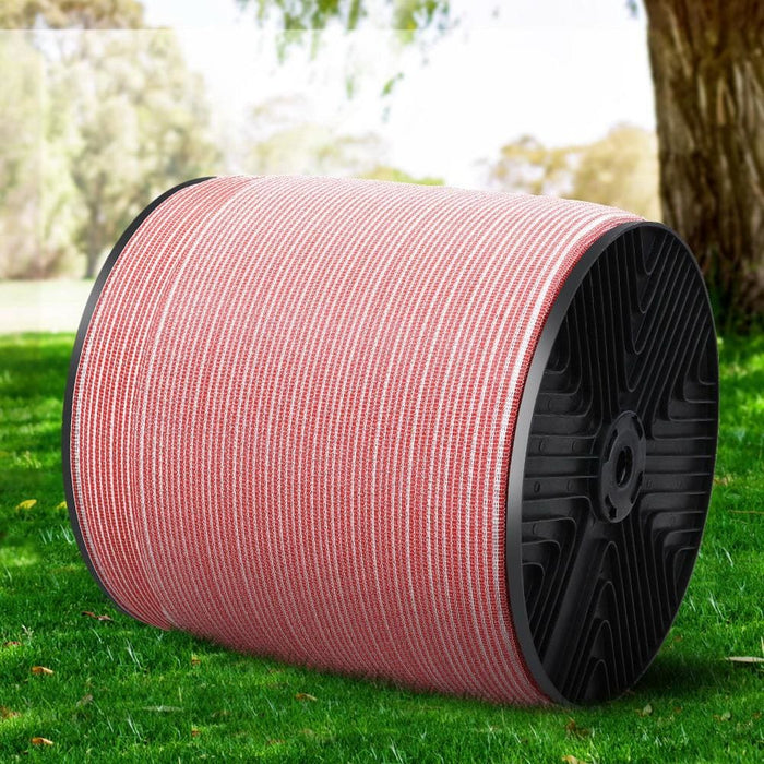 Giantz 1200m Electric Fence Wire Tape Poly Stainless Steel