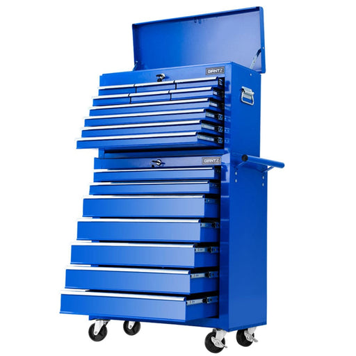 Giantz 17 Drawers Tool Box Trolley Chest Cabinet Cart