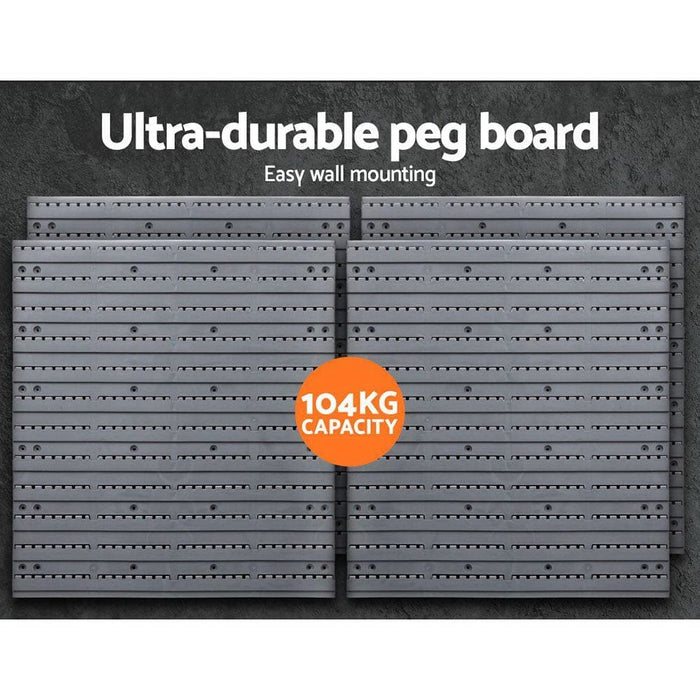 Giantz 88 Parts Wall-mounted Storage Bin Rack Tool Garage