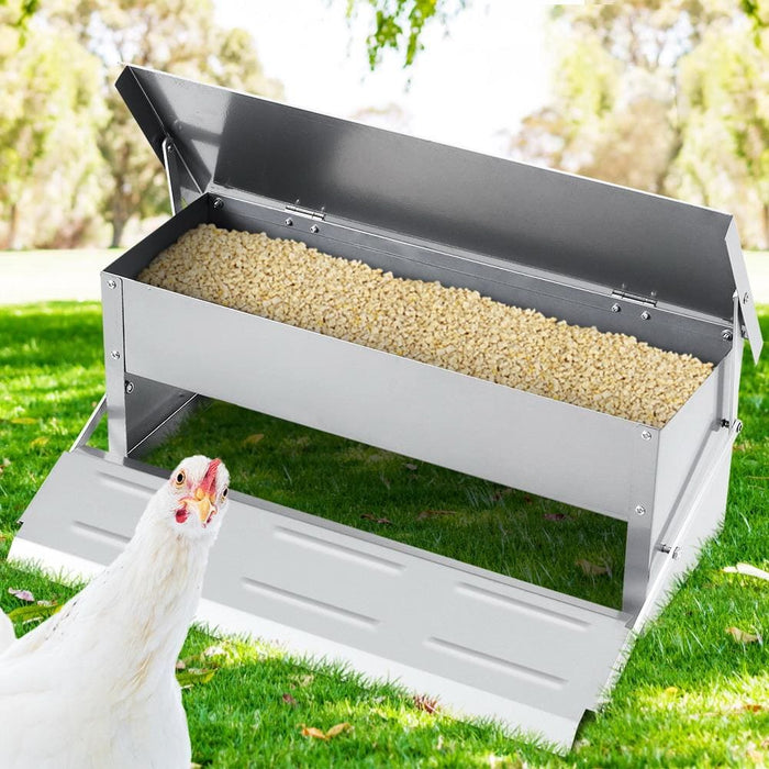 Giantz Auto Chicken Feeder Automatic Chook Poultry Treadle